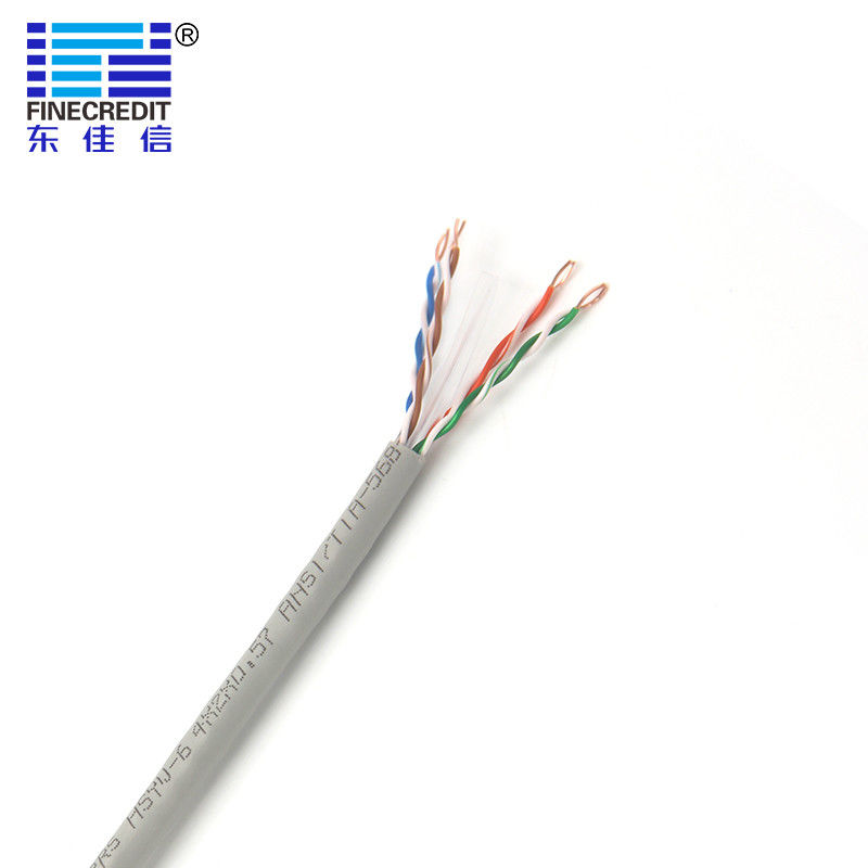 Indoor 1000 Ft Ethernet Cable , UTP Bulk 23awg Cat6 Cable